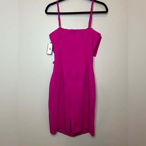 NWT Trina Turk Pink Sylvia Bow Sheath Dress Size 8 - Picture 10 of 12